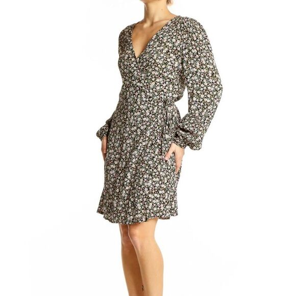 Elodie Floral Wrap Dress Sz Large - Picture 1 of 8